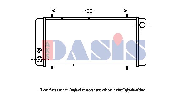 AKS DASIS radiatorius, variklio aušinimas 370040N